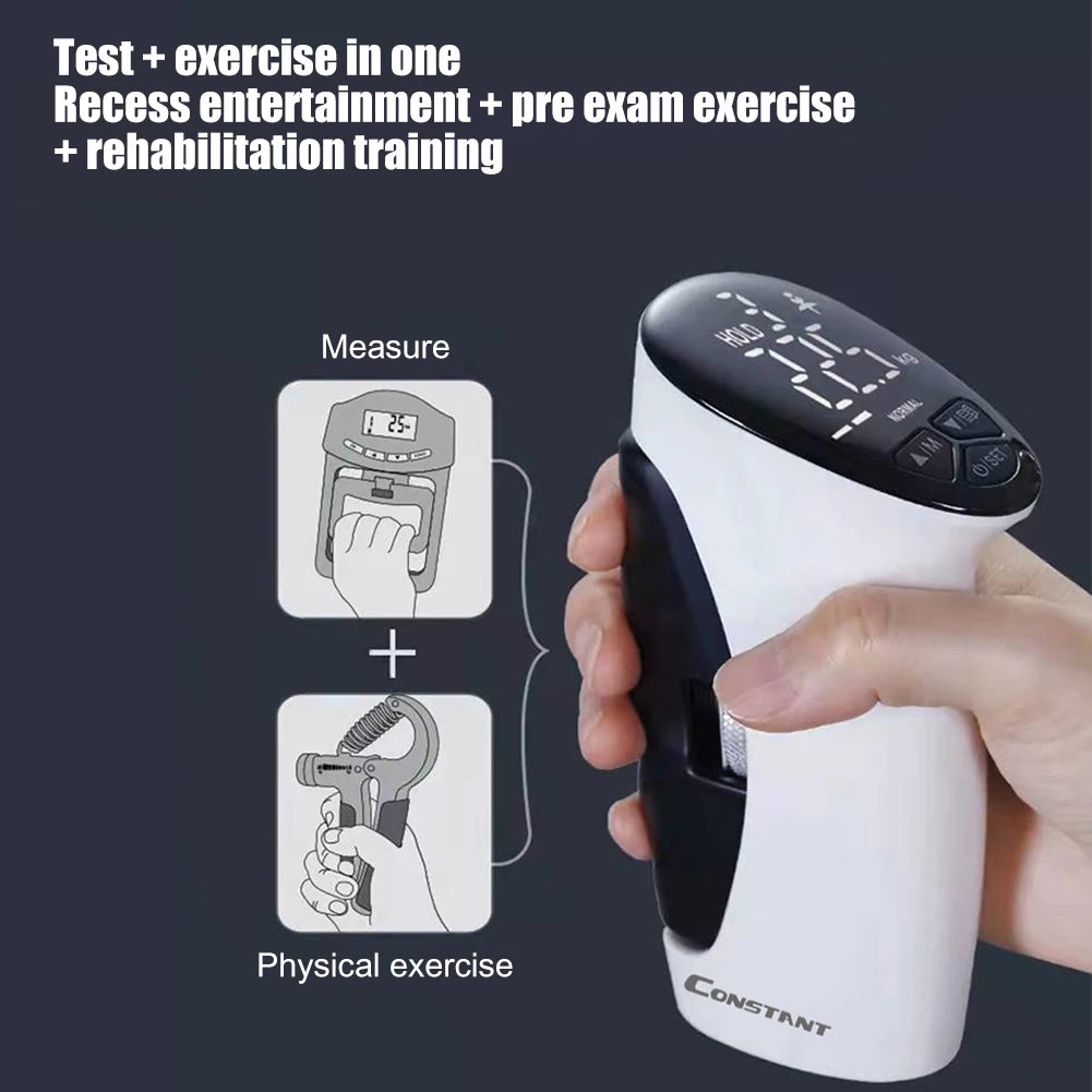 Rechargeable LED Digital Hand Grip Strength Tester and Trainer