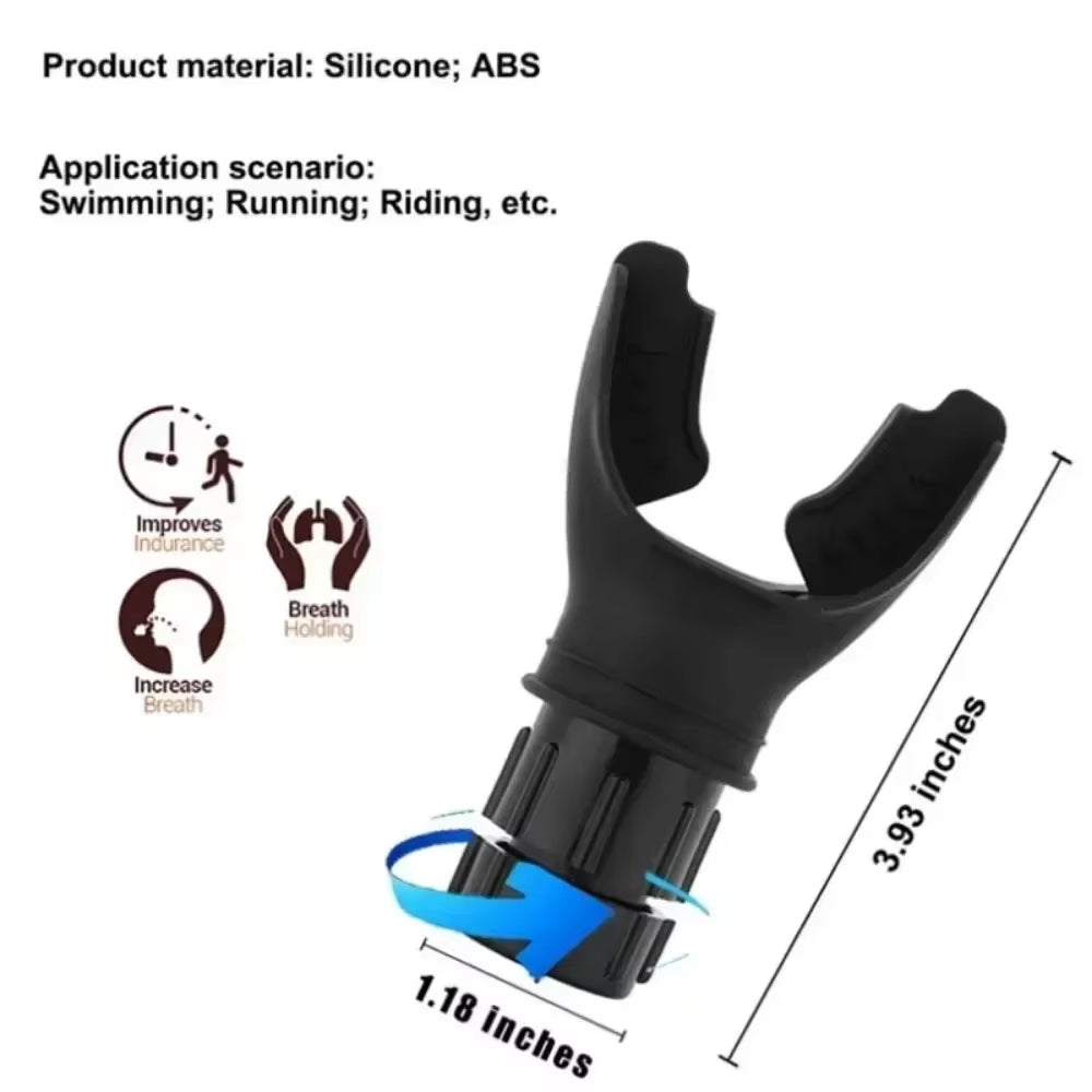 Portable Lung Breathing Exercise Trainer with Adjustable Resistance – Respiratory Fitness & Endurance Trainer