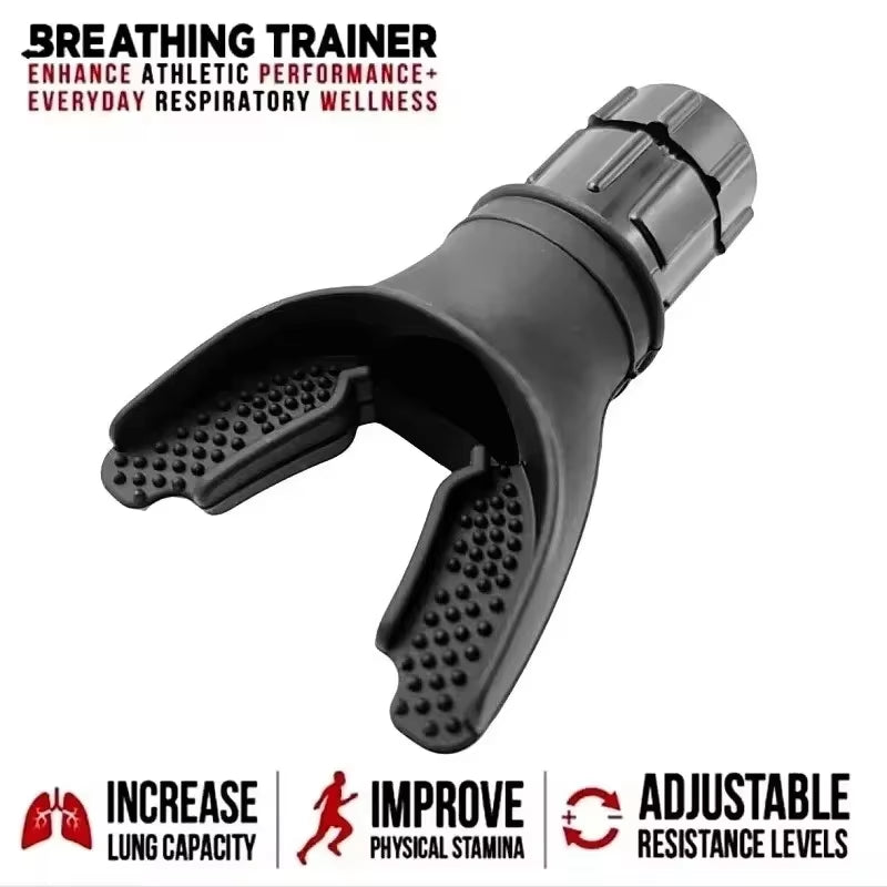 Portable Lung Breathing Exercise Trainer with Adjustable Resistance – Respiratory Fitness & Endurance Trainer