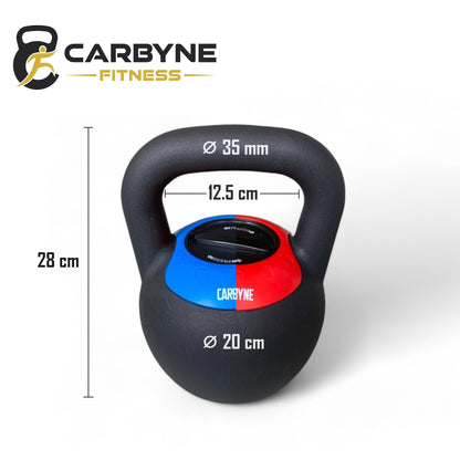 Adjustable Kettlebell 8–16kg / 16–24kg with 2kg Increments
